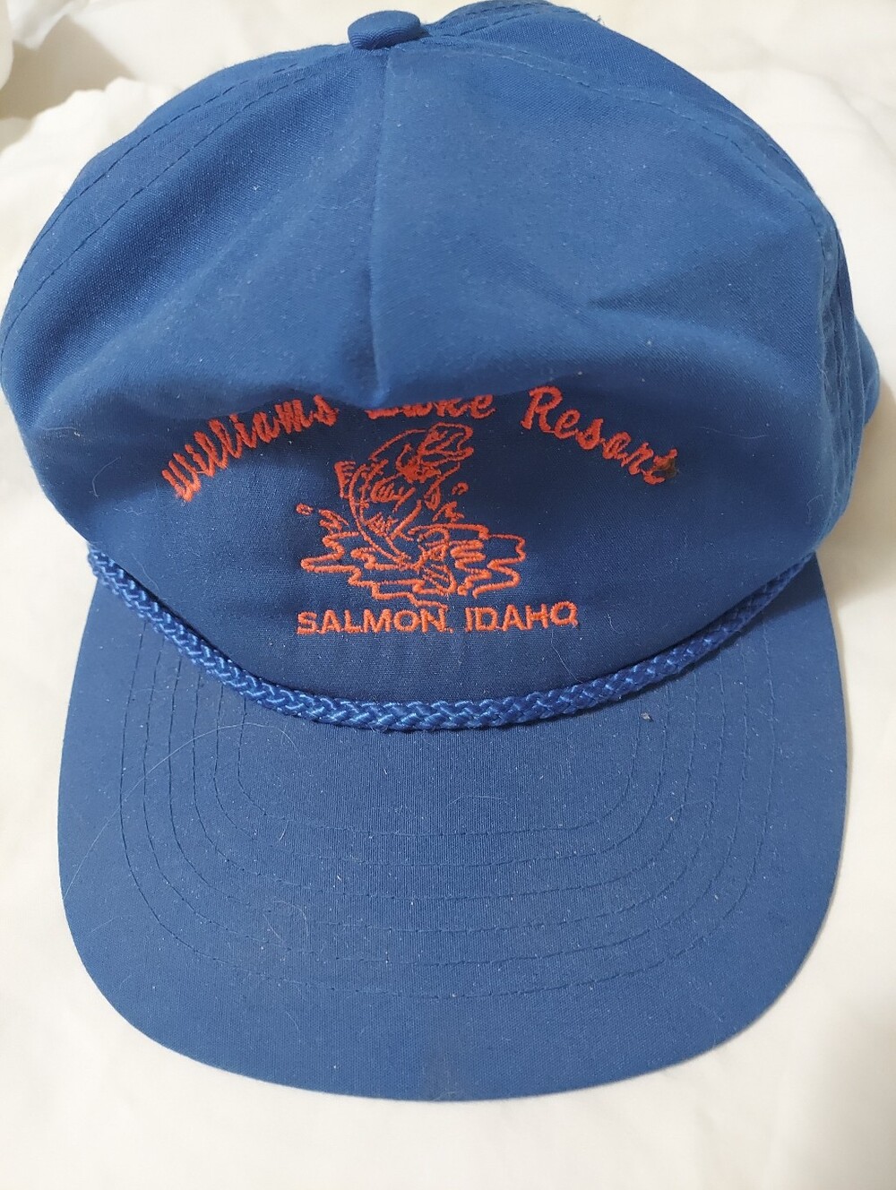 Williams Lake Resort Salmon Idaho Blue Snapback Hat